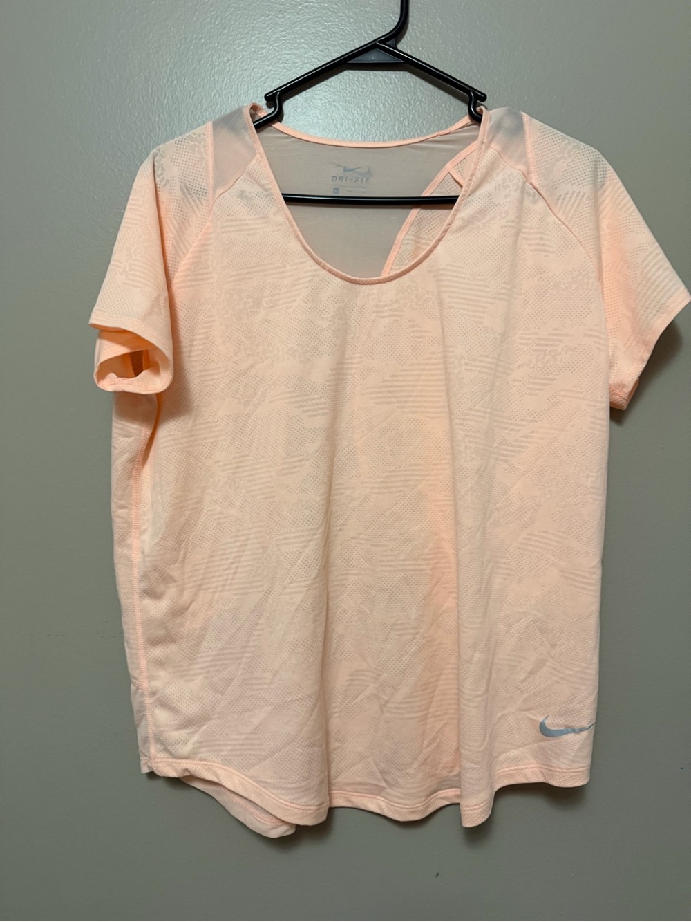 Nike Peach Short-Sleeve Dri-FIT Women's Top